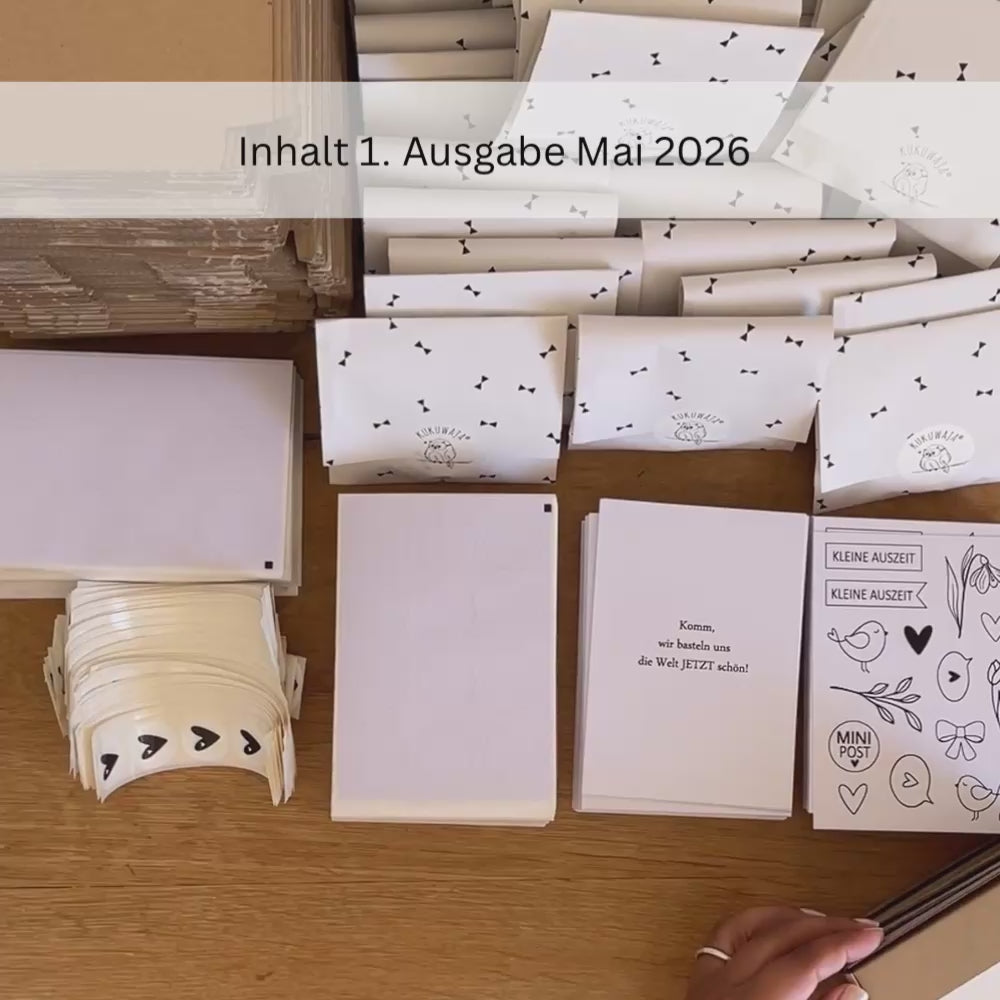 kukuwaja Mini Abobox - Monatliche kreative MINI-SMILE-Post